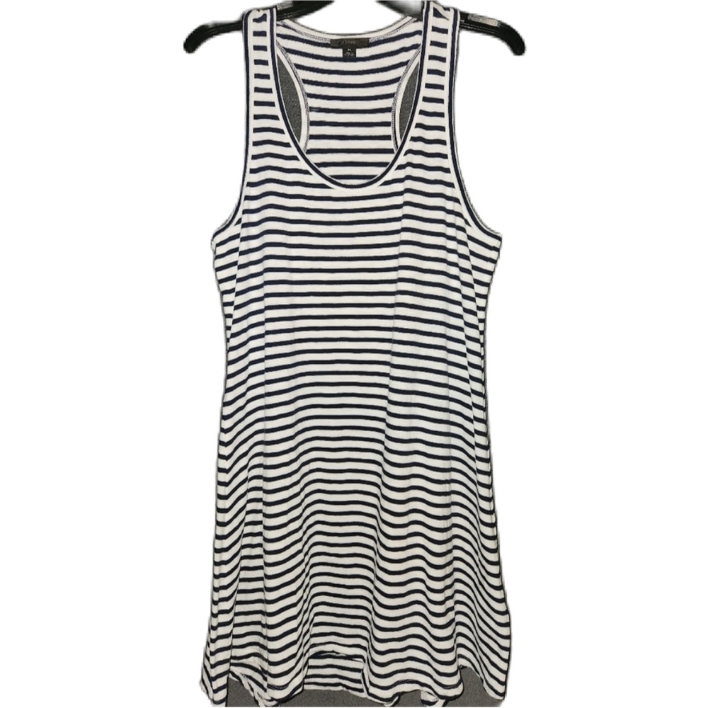 J. Crew Striped Black and White Mini Dress Size Medium